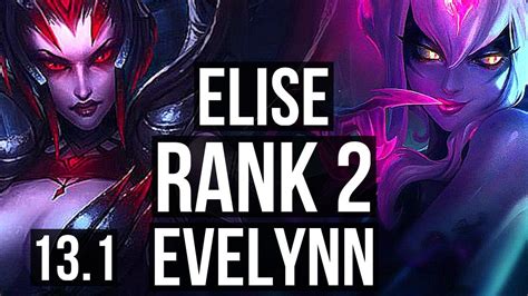 Elise Vs Evelynn Jng Rank Rank Elise M Mastery