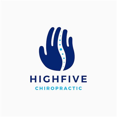 Premium Vector High Five Hand Chiropractic Chiropractor Spine Care