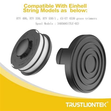 Trustliontek Bobine De Fil Pour Coupe Bordure Einhell Gc Et