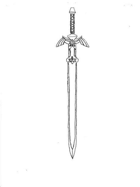 Dragon Sword Coloring Page