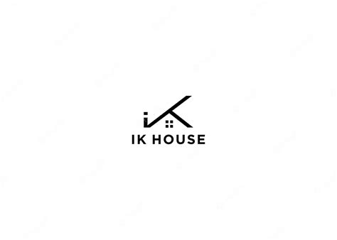 Premium Vector Ik House Logo Design Vector Illustration