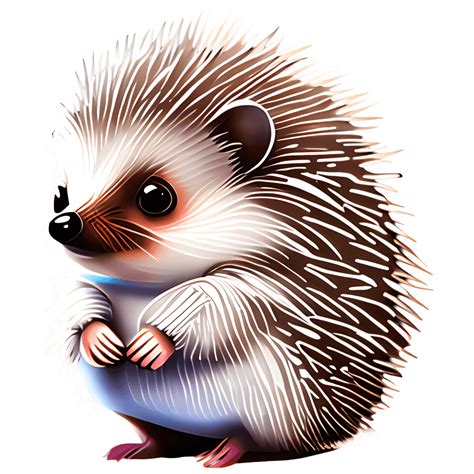 Snow Covered Baby Hedgehog · Creative Fabrica