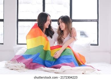 Lesbian Couple Bed Images Stock Photos Vectors Shutterstock