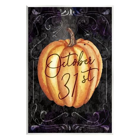 An Orange Pumpkin With The Words October 31 On It S Front And Bottom Corner