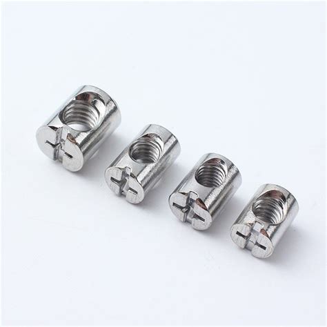 China Customized Cross Dowel Slotted Barrel Nuts Manufacturers Factory