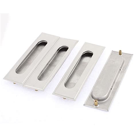 Sliding Door Stainless Steel Recessed Flush Pull Handle 4PCS - Walmart.com