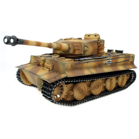 Taigen Hand Painted Rc Tanks Full Metal Upgrade Version Tiger Camo