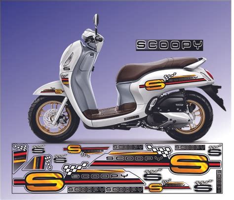 Jual Sticker Variasi Honda Scoopy Thailook New Variasi Striping Di