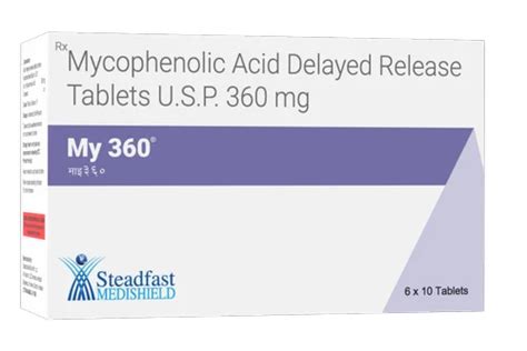 My 360 Mycophenolic Acid Delayed Release At Rs 300stripe Myfortic