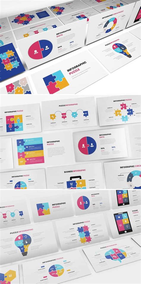 Puzzle Infographic Powerpoint Template Slides Infographic