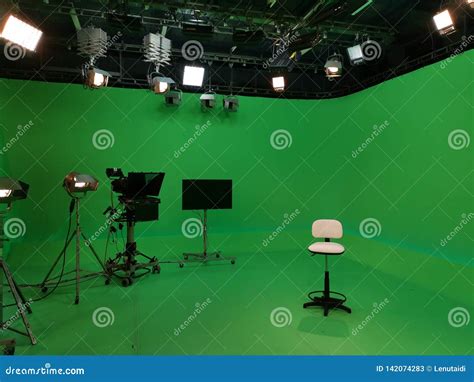 TV Studio with Specific Equipment Editorial Stock Photo - Image of news ...