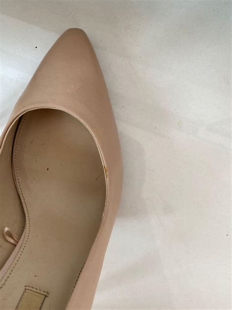 Massimo Dutti Nude Heels Nappa Leather Women S Fashion Footwear Heels On Carousell