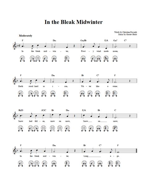 In The Bleak Midwinter Guitar Chords