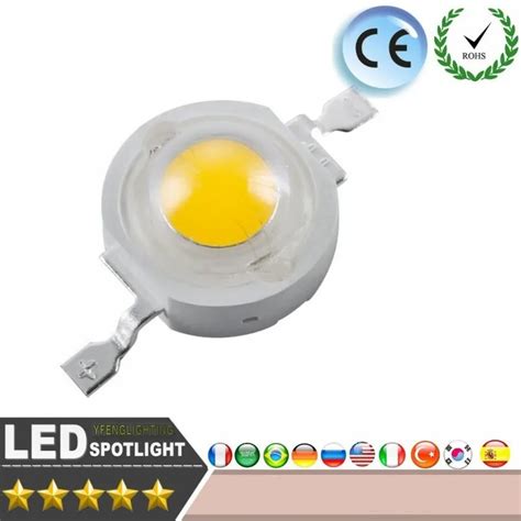 100 pces um lote 1 w 3 w cree 1 w led de alta potência diodo emissor de