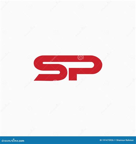 Modelo De Design De Vetor De Logotipo De Letra Inicial Sp Ou Ps