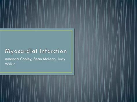 Ppt Myocardial Infarction Powerpoint Presentation Free Download Id