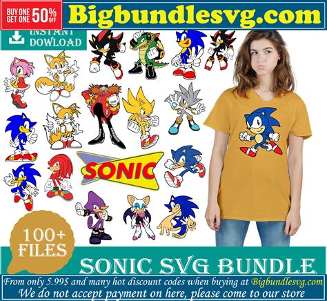 Sonic Bundle Svg Sonic Svg Sonic The Hedgehog Svg Cartoon Inspire