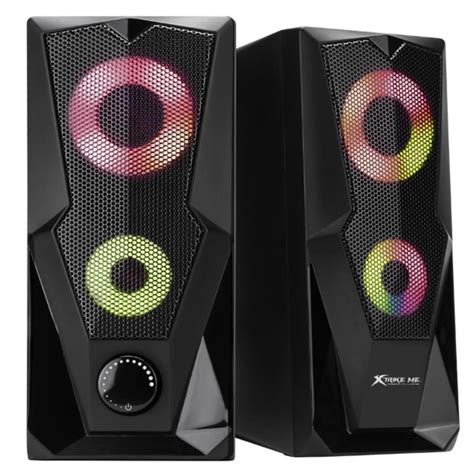 Caixa De Som Gamer RGB Xtrike Me Stereo USB 2 0 Channel Speakers 2x3W