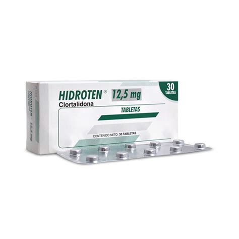 HIDROTEN 12 5 MG CAJA X 30 TABS Farmavida Droguería Online Salud y