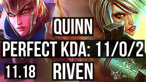 Quinn Vs Riven Top 1102 7 Solo Kills 1200 Games 17m Mastery