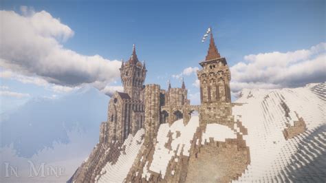 Minecraft Mountain Castle Schematic