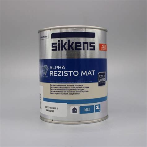 SIKKENS ALPHA REZISTO MAT Idropittura Murale Lavabile Opaca Master Shop