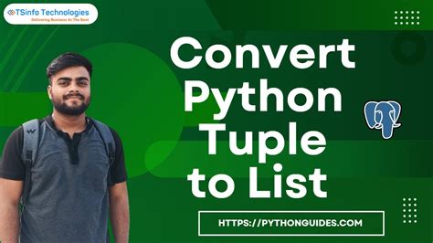 Different Ways To Convert Python Tuple To List Convert Python Tuple To List Youtube