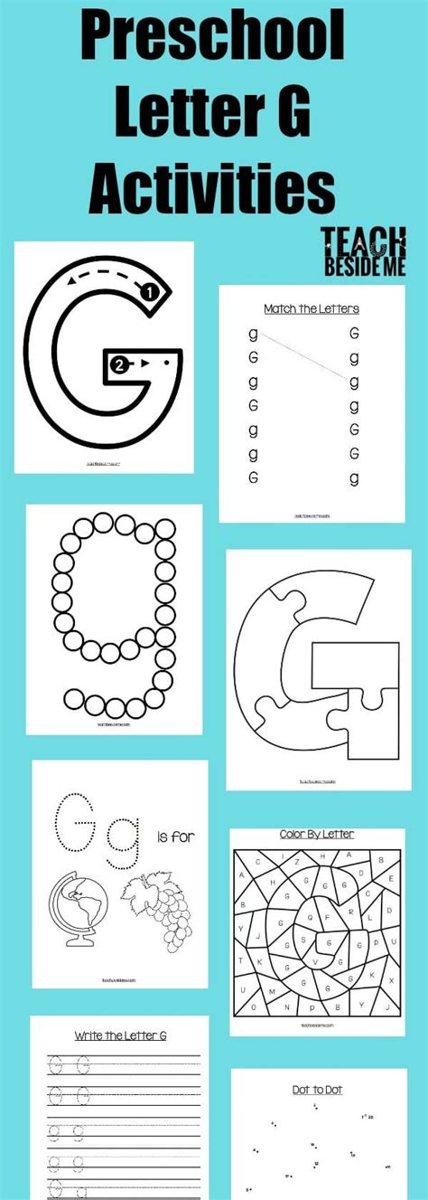 Letter of the Week: Preschool Letter G Activities | Preschool letters ...