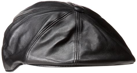 Kangol Leather Galaxy Men's Hat Black Medium: Amazon.co.uk: Clothing