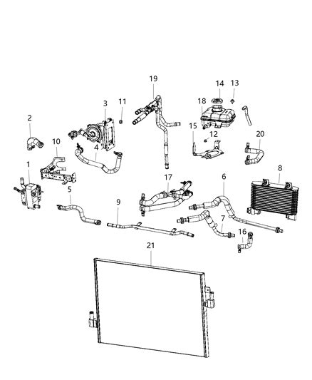 5181869AD Genuine Mopar Hose Oil Cooler Inlet