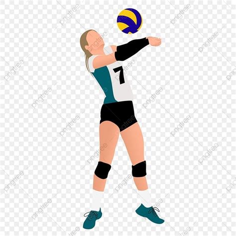 Mujer Jugadora De Voleibol Png Dibujos V Leibol Volley Mujer Png Y