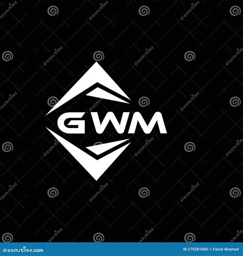 Gwm Abstract Technology Logo Design On Black Background Gwm Creative