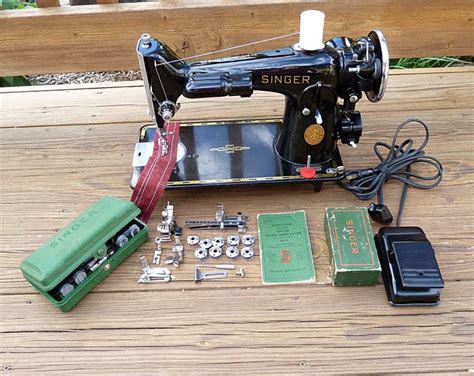 Singer Sewing Machine Model 201 2 With Manual Attachments And Etsy