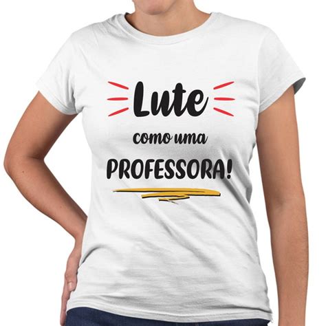 Camiseta Baby Look Lute Como Uma Professora Elo7