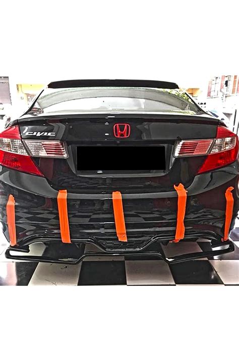 MKG Otomotiv Honda Civic Vtec2 Fb7 Fd6 Voltex Difüzör Parlak Siyah