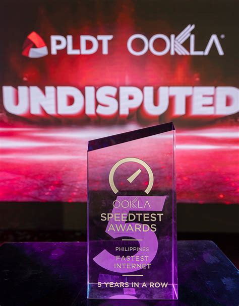 Pldt Is Hailed At Ookla Speedtest Awards