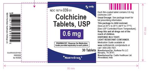 Colchicine Tablets Fda Prescribing Information Side Effects And Uses