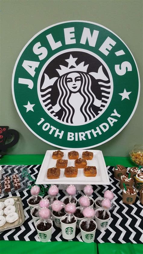 Starbucks Birthday Party Ideas Photo 1 Of 5 Catch My Party