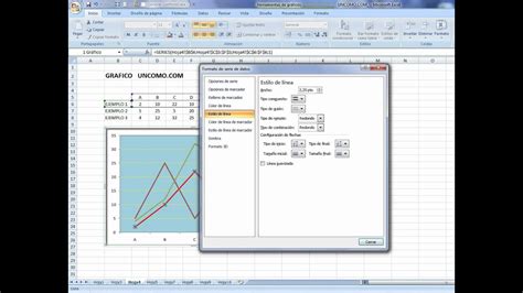 Cómo modificar un gráfico en excel YouTube