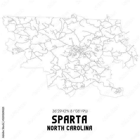 Fototapeta Mapa Wiata Dla Dzieci Sparta North Carolina Us Street Map