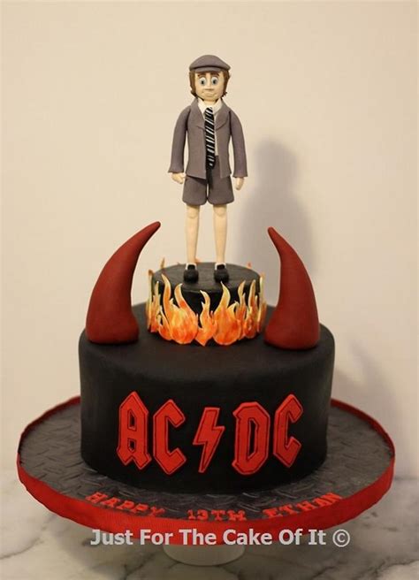 Acdc Cake Decorated Cake By Nicole Just For The Cake Cakesdecor