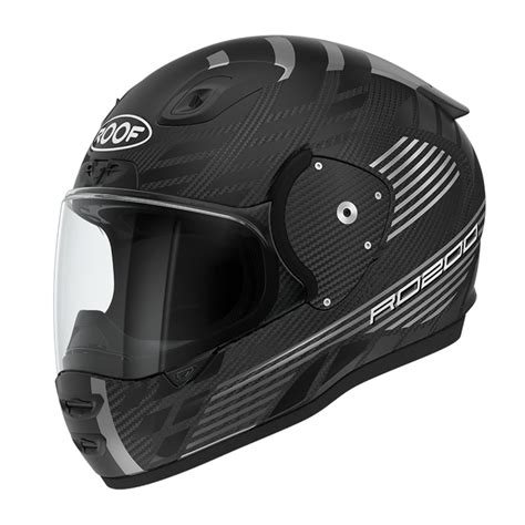 Casque Moto Integral Casque Roof Ro Carbon Speeder Noir Acier Mat