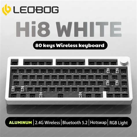 LEOBOG Custom Alum Nio Kit Teclado Gaming Mec Nica Bluetooth Sem Fio 2