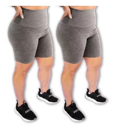 Kit Bermudas Modeladora Feminino C S Alto Suplex Oferta