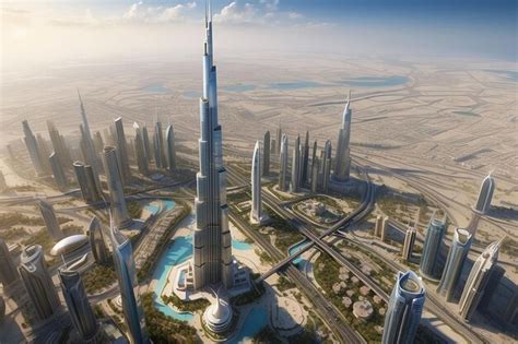 The Burj Khalifa In Dubai The Tallest Building In The World Rising