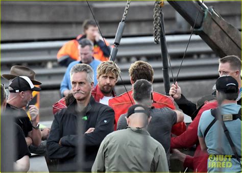 Ryan Gosling Hangs On For Dear Life While Filming The Fall Guy Stunt