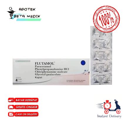 Jual FLUTAMOL STRIP Obat Demam Batuk Pilek Flu 10 Tablet Shopee Indonesia