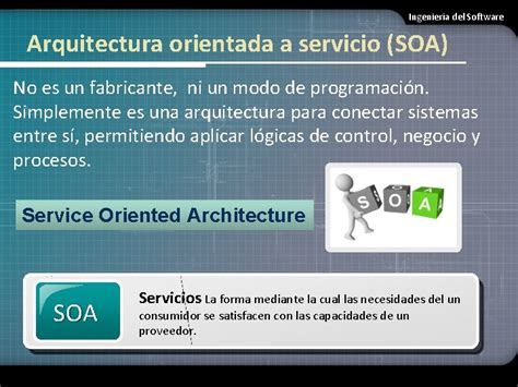 Arquitectura Orientada A Servicios Soa Ingeniera Del Software