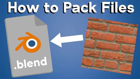 How To Pack Files Into Blender Quick Tip YouTube