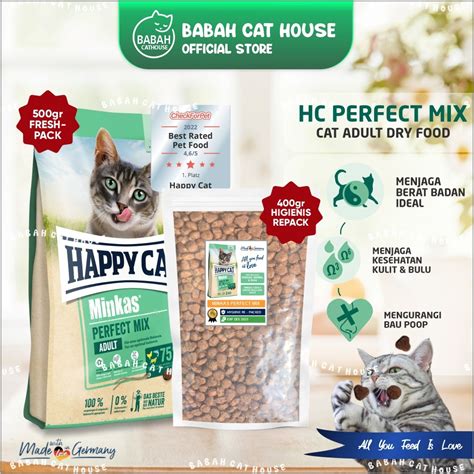 Jual Happy Cat Minkas PERFECT MIX 500gr Food Happycat Makanan Kucing